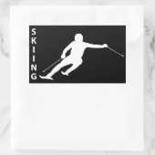 Sticker Rectangulaire Ski (Sac)