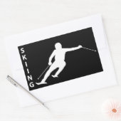 Sticker Rectangulaire Ski (Enveloppe)
