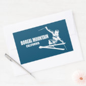 Sticker Rectangulaire Ski de Boreal Mountain California (Enveloppe)