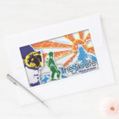 Sticker Rectangulaire Ski Life - Célébrez votre passion (Enveloppe)