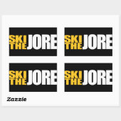 Sticker Rectangulaire Ski sur la Jore (Feuille)