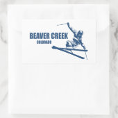 Sticker Rectangulaire Skier Beaver Creek Colorado (Sac)