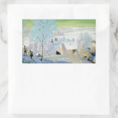 Sticker Rectangulaire Skieurs 1919 (Sac)
