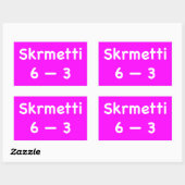 Sticker Rectangulaire Skrmetti 6 — 3 (Feuille)