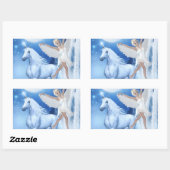 Sticker Rectangulaire Sky Féerie Aspar et Unicorn (Feuille)