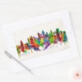 Sticker Rectangulaire Skyline Atlanta Georgia (Enveloppe)