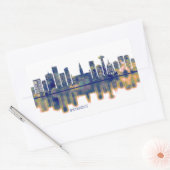 Sticker Rectangulaire Skyline Bruxelles (Enveloppe)