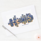 Sticker Rectangulaire Skyline Dar es Salaam (Enveloppe)