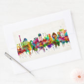 Sticker Rectangulaire Skyline d'Athens (Enveloppe)