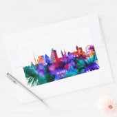 Sticker Rectangulaire Skyline de Bâle (Enveloppe)