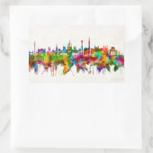 Sticker Rectangulaire Skyline de Budapest (Sac)