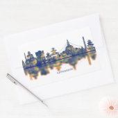 Sticker Rectangulaire Skyline de Katmandou (Enveloppe)