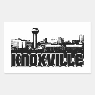 Sticker Rectangulaire Skyline de Knoxville
