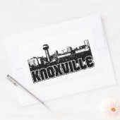 Sticker Rectangulaire Skyline de Knoxville (Enveloppe)