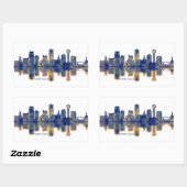 Sticker Rectangulaire Skyline de Knoxville (Feuille)