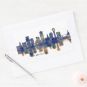 Sticker Rectangulaire Skyline de Knoxville (Enveloppe)