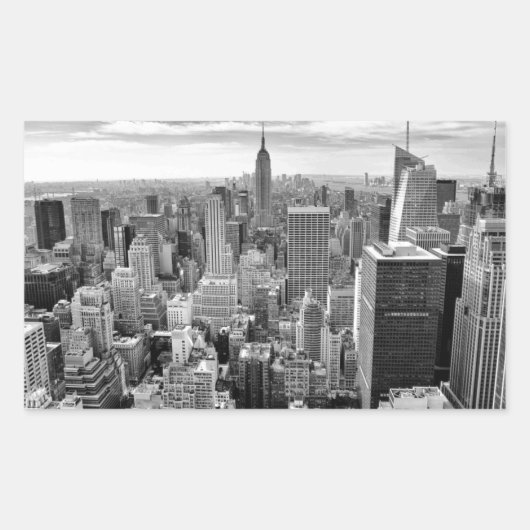 Sticker Rectangulaire Skyline de New York (Devant)
