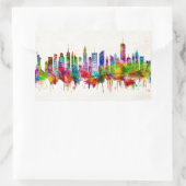 Sticker Rectangulaire Skyline de New York (Sac)