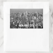 Sticker Rectangulaire Skyline New York City USA 1987 (Sac)