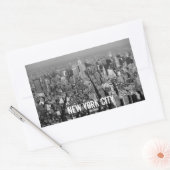 Sticker Rectangulaire Skyline New York City USA 1987 (Enveloppe)