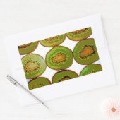 Sticker Rectangulaire Slices Kiwi (Enveloppe)