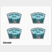 Sticker Rectangulaire Sligo Creek Trail (Feuille)