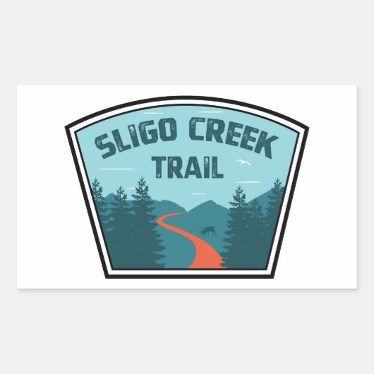 Sticker Rectangulaire Sligo Creek Trail (Devant)