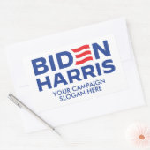 Sticker Rectangulaire Slogan de campagne Biden Harris personnalisé (Enveloppe)