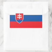 Sticker Rectangulaire Slovakia Flag (Sac)