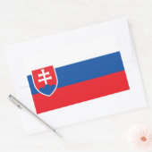 STICKER RECTANGULAIRE SLOVAQUIE (Enveloppe)