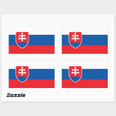 Sticker Rectangulaire Slovaquie (Feuille)