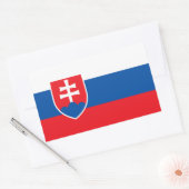 Sticker Rectangulaire Slovaquie (Enveloppe)