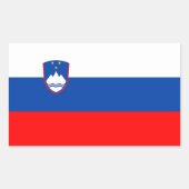 Sticker Rectangulaire Slovenia Flag (Devant)