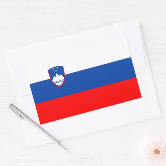 Sticker Rectangulaire Slovenia Flag (Enveloppe)