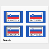 Sticker Rectangulaire Slovénie (Feuille)