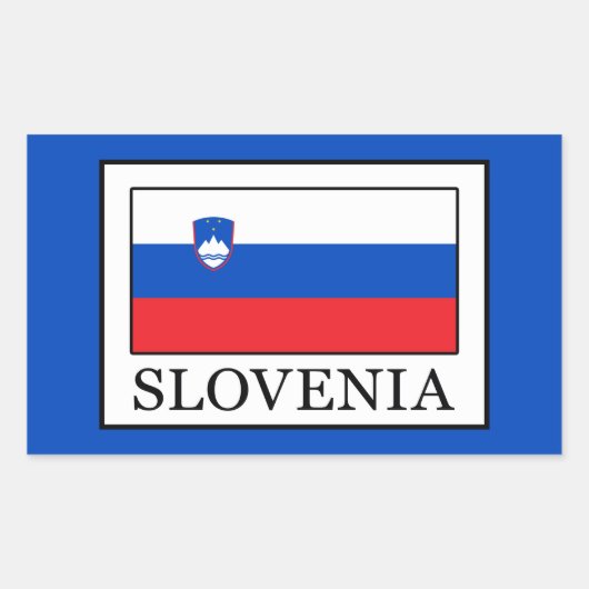 Sticker Rectangulaire Slovénie (Devant)