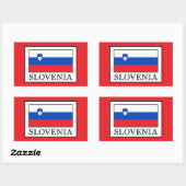 Sticker Rectangulaire Slovénie (Feuille)
