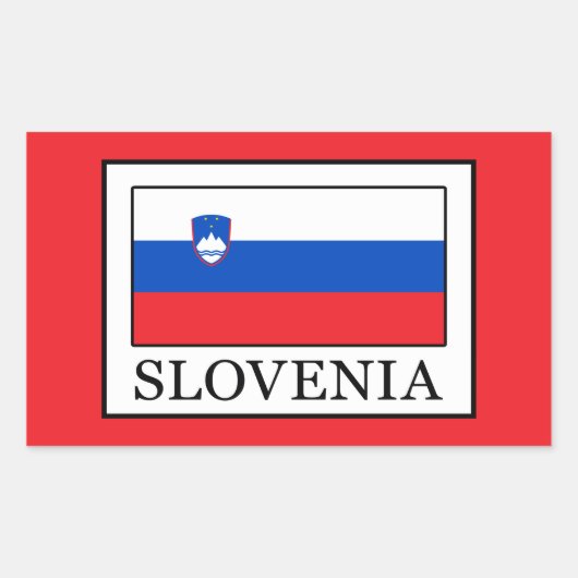 Sticker Rectangulaire Slovénie (Devant)