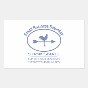Sticker Rectangulaire Small Business Saturday Weather vane