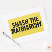 Sticker Rectangulaire Smash la matriarchie (Enveloppe)