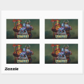 Sticker Rectangulaire SMITE : Dieux (Feuille)