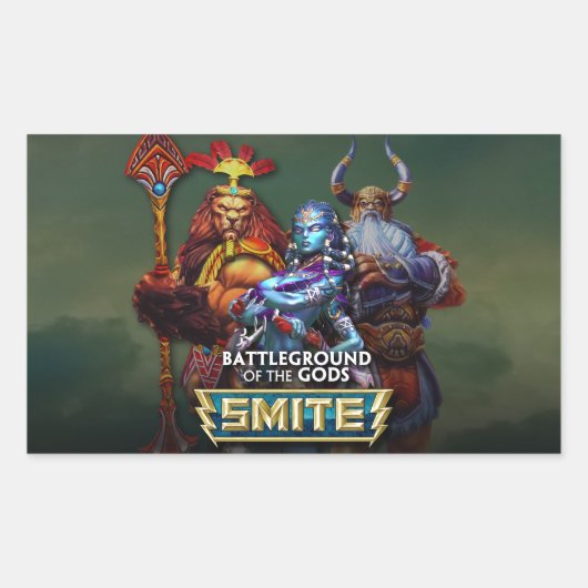 Sticker Rectangulaire SMITE : Dieux (Devant)