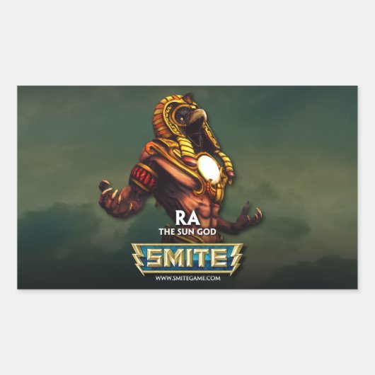 Sticker Rectangulaire SMITE : Ra, Le Dieu Soleil (Devant)