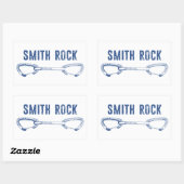 Sticker Rectangulaire Smith Rock Escalade Quickdraw (Feuille)