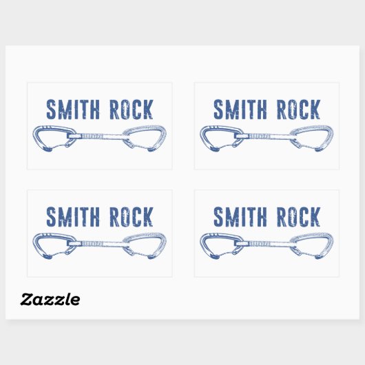 Sticker Rectangulaire Smith Rock Escalade Quickdraw (Feuille)
