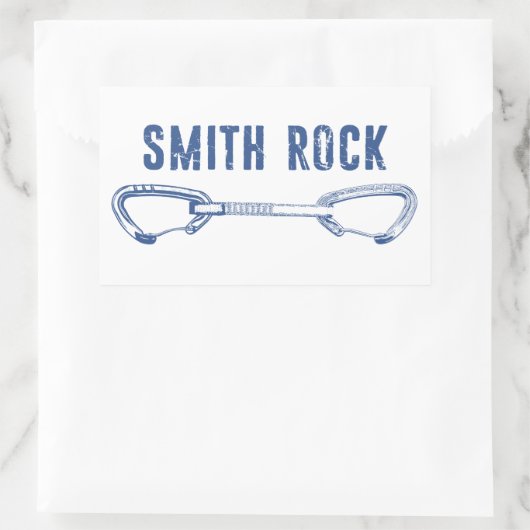 Sticker Rectangulaire Smith Rock Escalade Quickdraw (Sac)