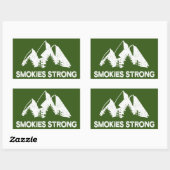 Sticker Rectangulaire Smokies fort (Feuille)