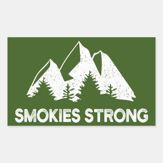 Sticker Rectangulaire Smokies fort (Devant)