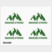 Sticker Rectangulaire Smokies fort (Feuille)