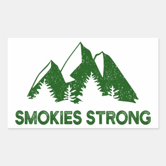 Sticker Rectangulaire Smokies fort (Devant)